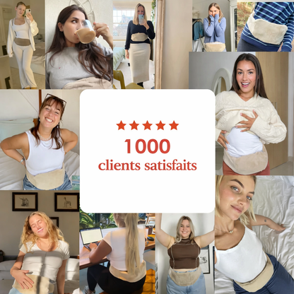 Bouillotte Portable avec Ceinture en Peluche