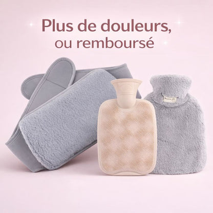 Bouillotte Portable avec Ceinture en Peluche