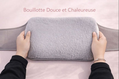 Bouillotte Portable avec Ceinture en Peluche