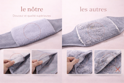 Bouillotte Portable avec Ceinture en Peluche
